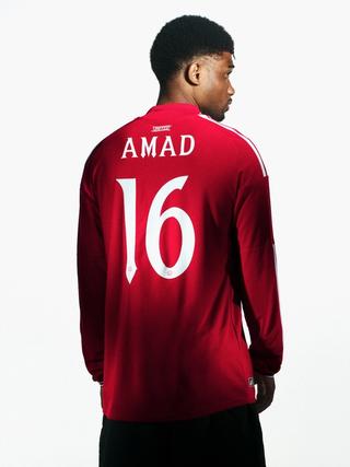 Amad Diallo for Manchester United 26/27 Home kit by adidas. Photo via adidas.