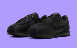 The Womens Nike Cortez Textile Appears In Triple Black
