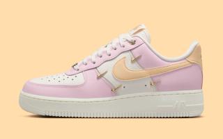 Mini Swoosh Bling Returns to the Nike Air Force 1 Low LX "Pink Foam"