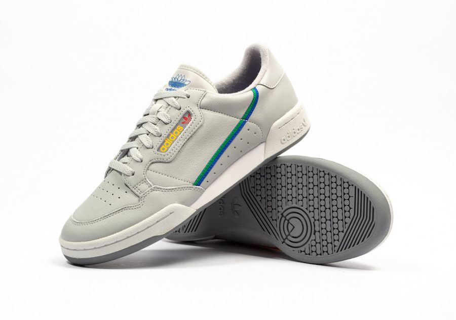 Adidas continental cheap 80 grey two