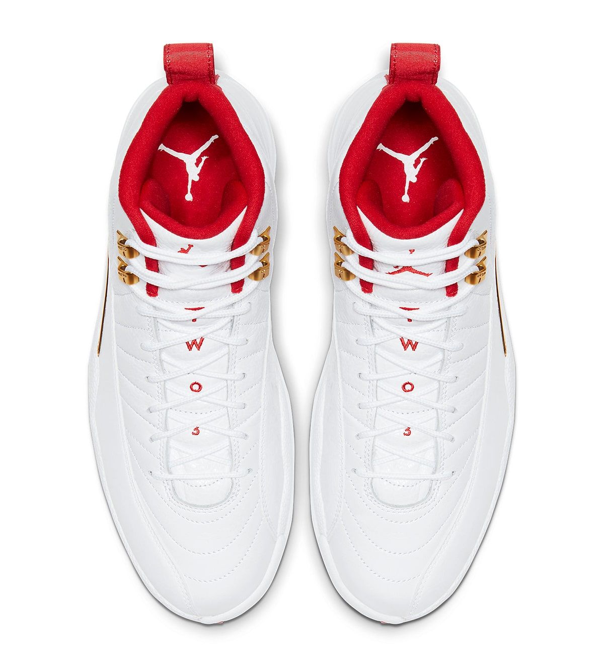 Red and white jordans 12 best sale release date