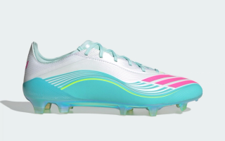 Lionel Messi's adidas F50 Elite FG Miami-inspired "Aqua" collaboration.
