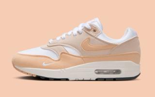 The Nike Air Max 1 "Light Brown" Reintroduces Mini Swoosh Branding