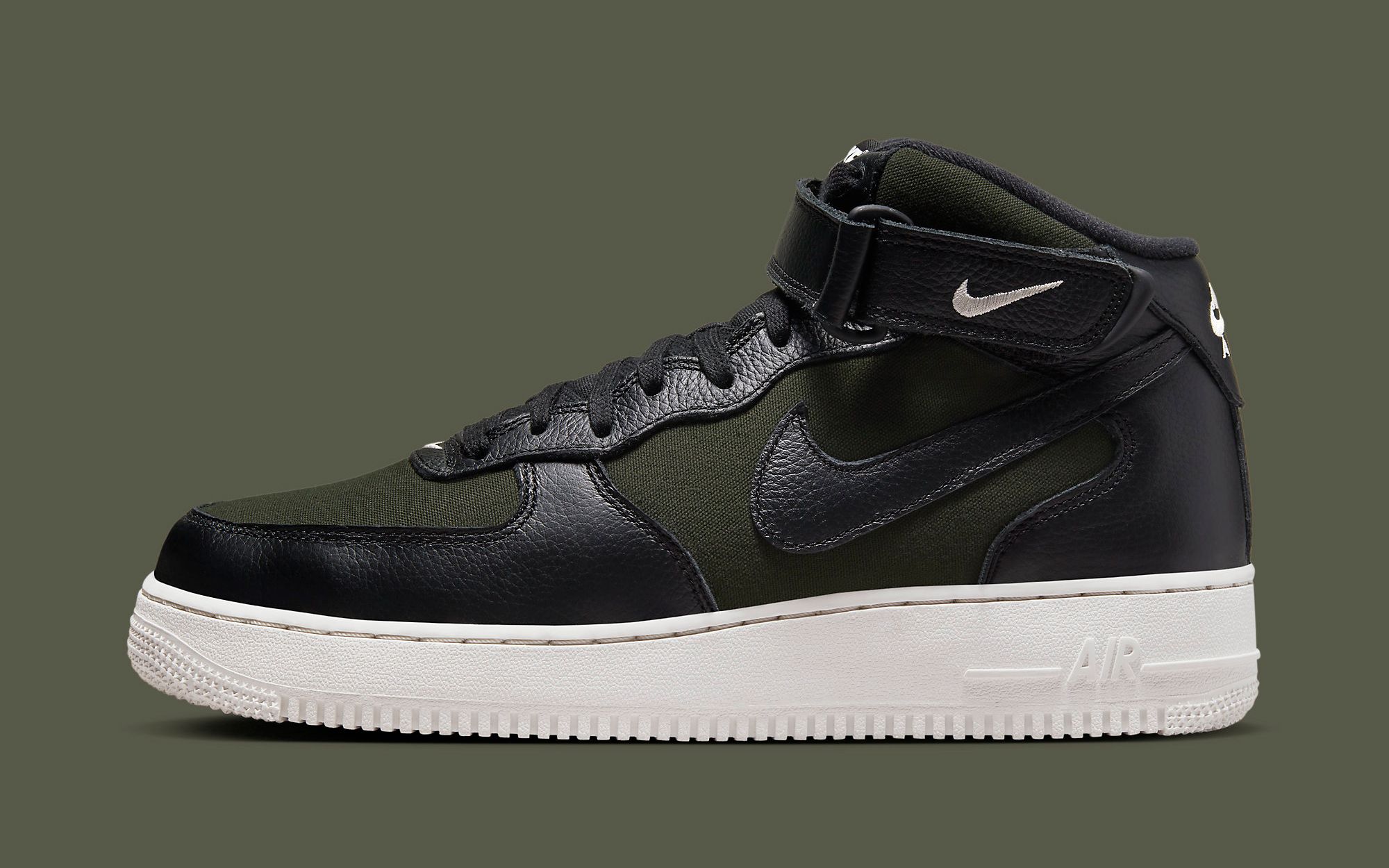 Olive Canvas Comes to the Air Force 1 Mid House of Heat