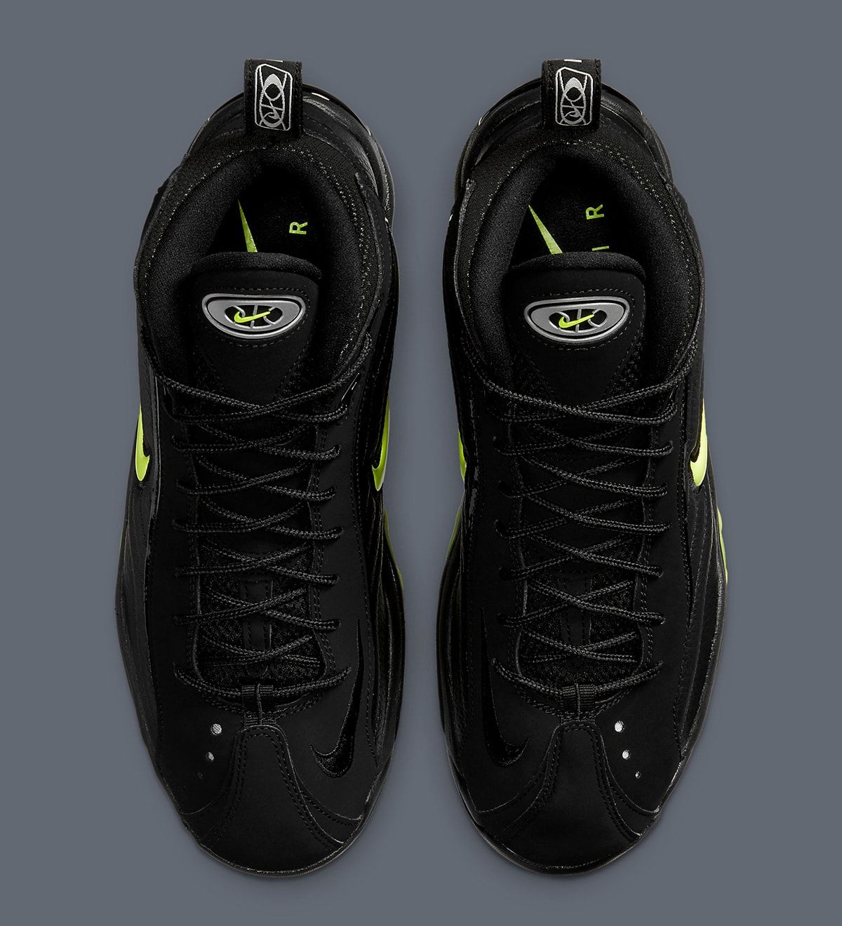 Nike air total cheap max uptempo black green