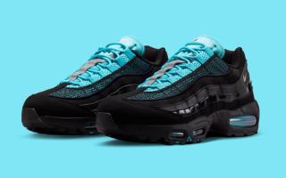 Nike Air Max 95 "Scorpion" in a black and gamma blue color scheme. (SKU: IM4691-001).