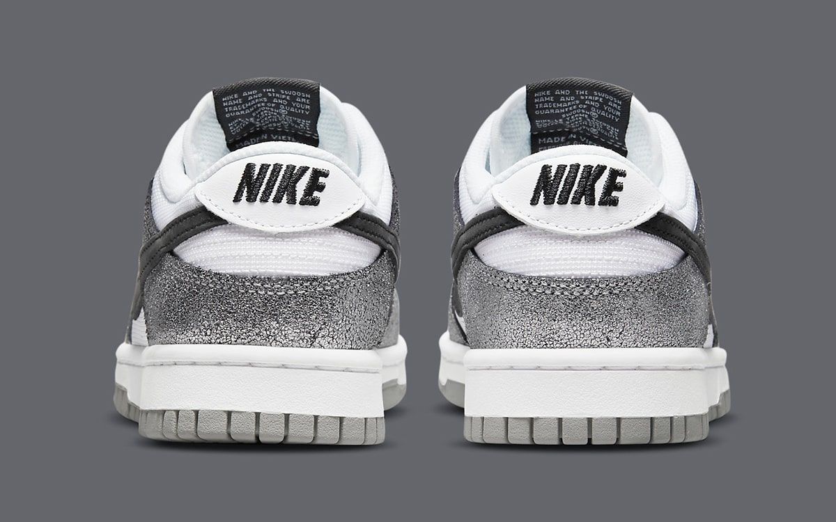 cracked silver dunks