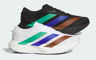 Pharrell's Humanrace x Adidas Adizero EVO SL running shoe collaborations.