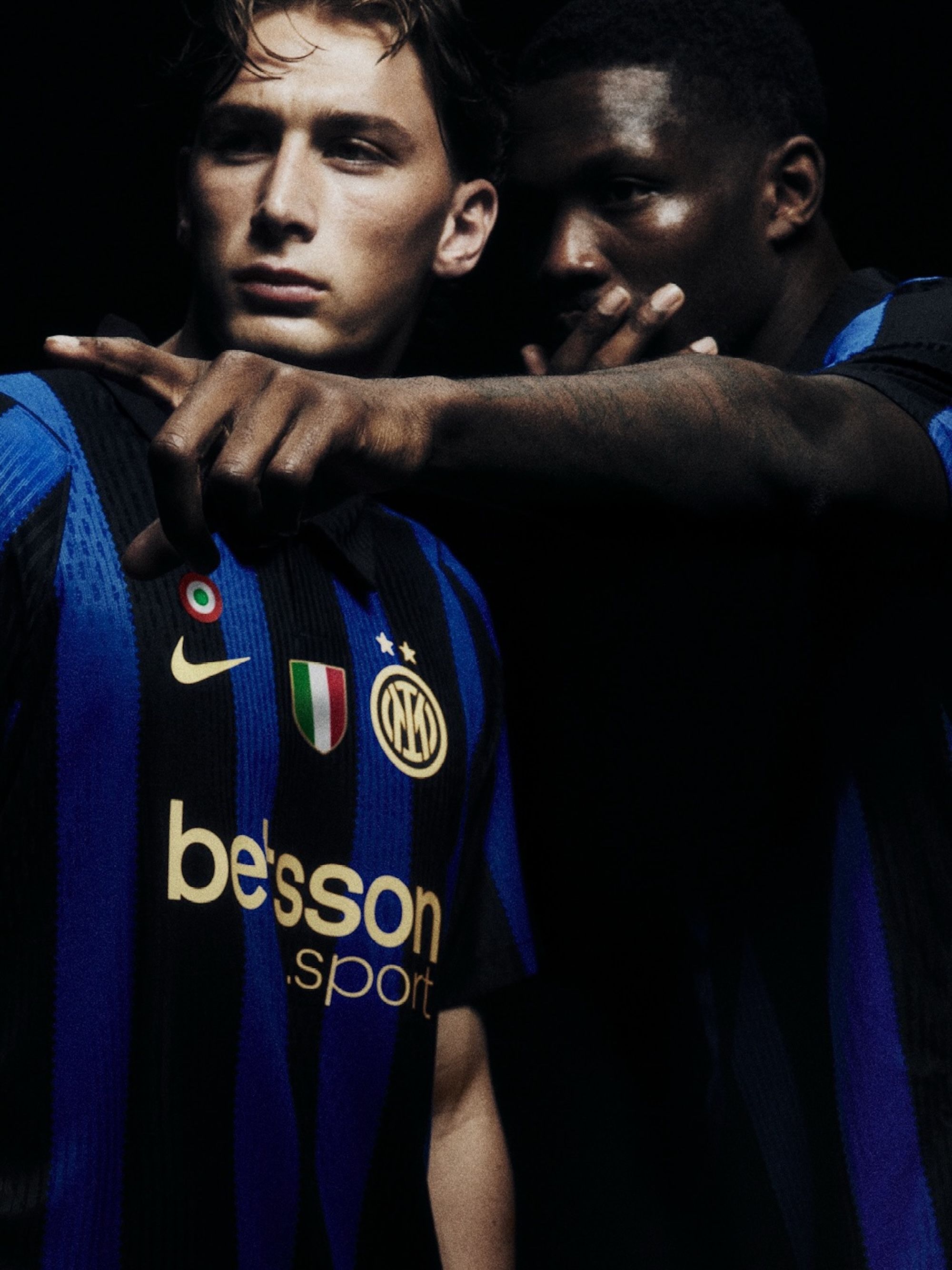 Inter Milan's 26/27 Nike Home Jersey, worn by Pio Esposito & Marcus Thuram.