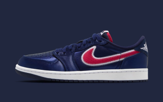 Air Jordan 1 Low OG “Howard University” (SKU: IX8478-410). Photo via Nike.