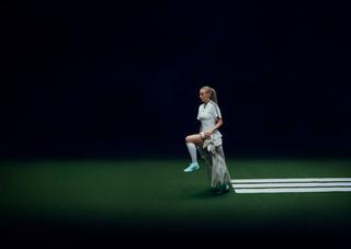 Chloe Kelly join adidas as F50 SPARKFUSION footballer. Photo via adidas.