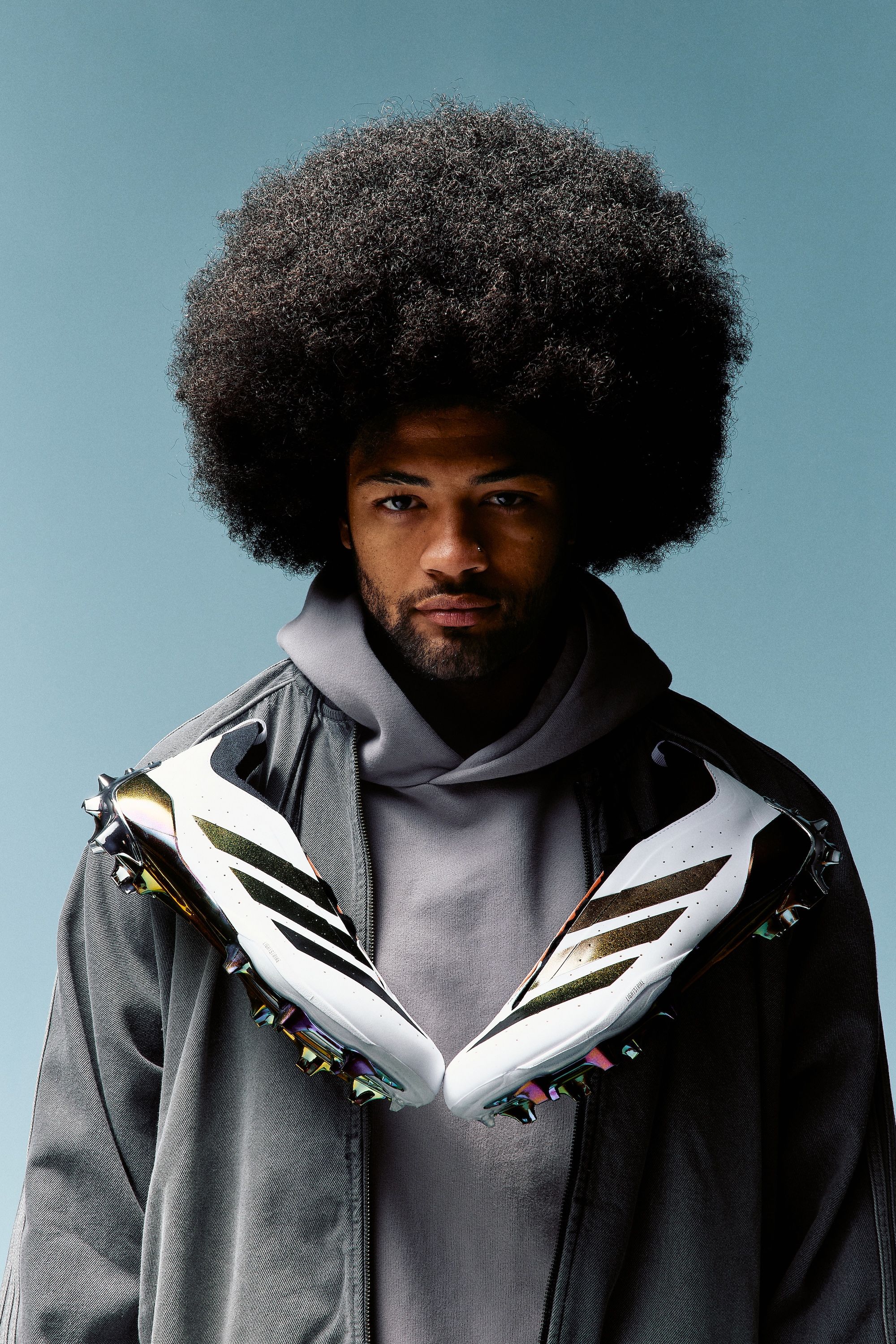 Rome Odunze with the all-new adidas Adizero Horizon U.S. football cleats.