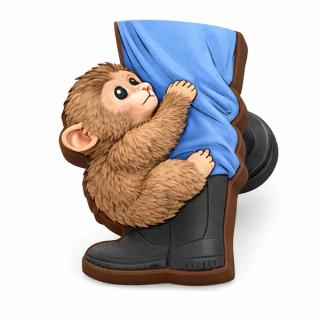 Punch the Monkey & The Zookeeper Crocs Jibbitz