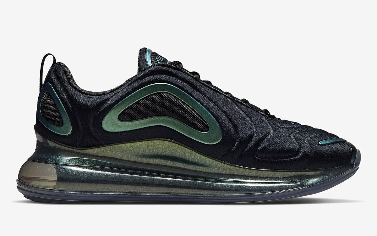 nike air max 720 green and black