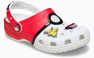 Kid's Pokémon x Crocs Classic Clog "Poké Ball" (SKU: 213596-90H). Photo via Crocs.