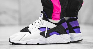 Purple is next to pop on the Nike Huarache