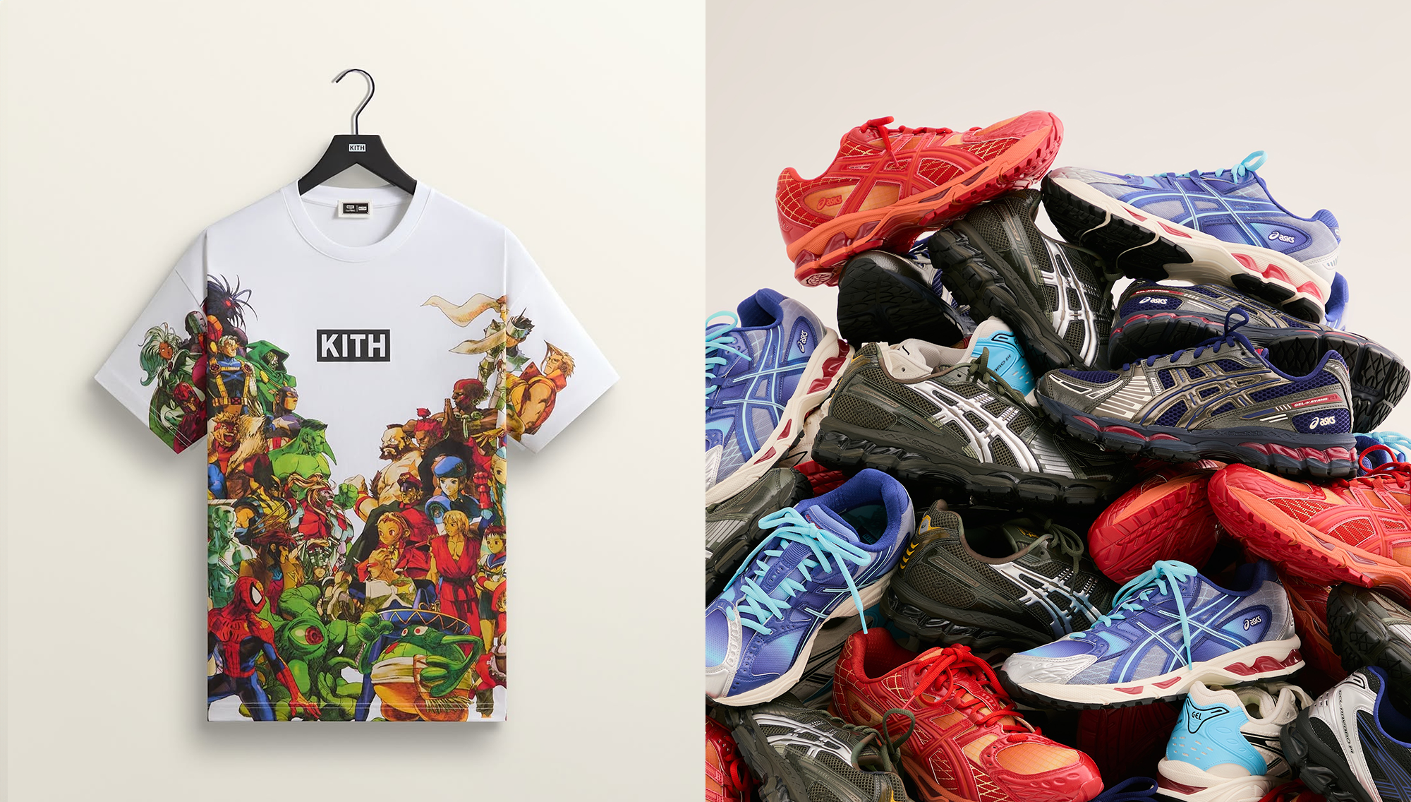 Kith's Marvel vs. Capcom x ASICS sneaker collaboration by Ronnie Fieg.