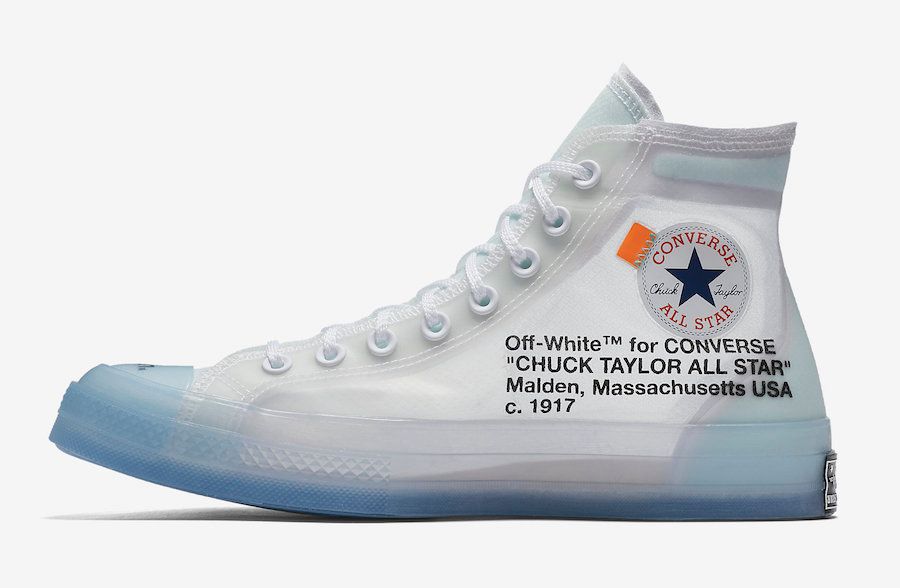 Converse x off white data clearance uscita