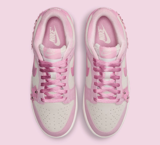 Women's "Pink Flowers" Nike Dunk Low (SKU: IV4726-600). Photo via Nike.