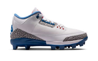 Air Jordan 3 OG "True Blue" Baseball Cleat.