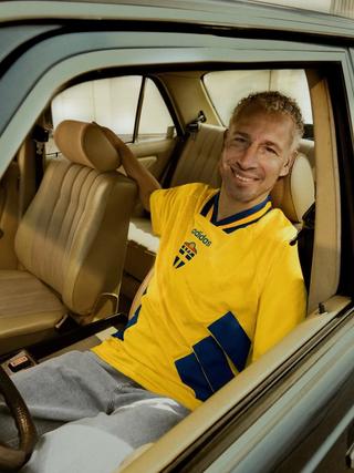 Sweden 1994 adidas Home Short-Sleeve Jersey (SKU: JN3714). Photo via adidas.