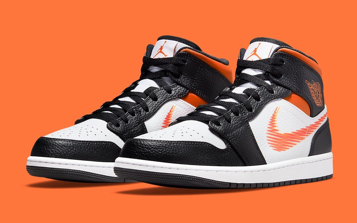 Air Jordan 1 Mid Zigzag Swoosh Appears House of Heat