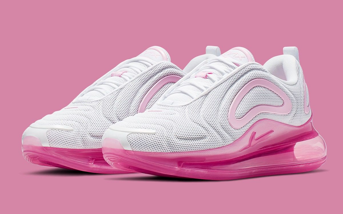 Pink and white hot sale 720s nike