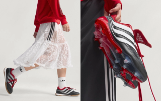 Adidas Football's Made in Germany Predator Precision Elite FG and Street in an original black, red, and white color scheme.