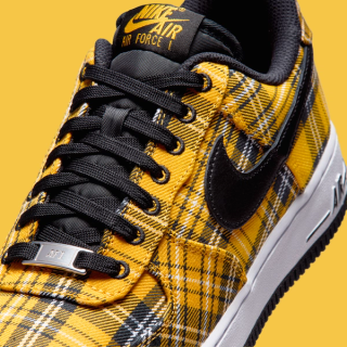 Nike Air Force 1 Low "Black/Yellow Ochre" (Plaid, Clueless, SKU: IR5596-900). Photo via Nike.