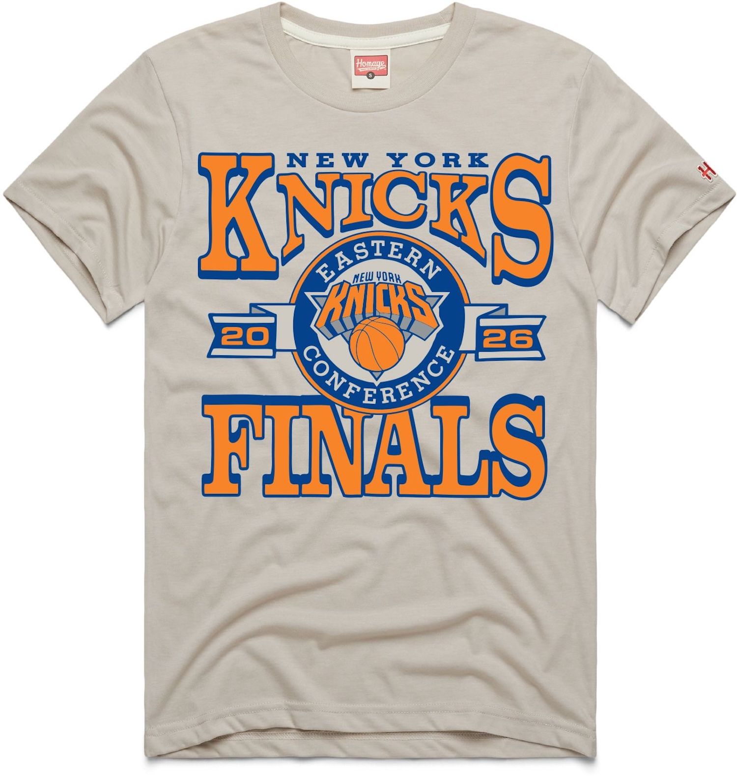 HOMAGE Adult 2026 Eastern Conference Champions New York Knicks T-Shirt. MSRP $38.