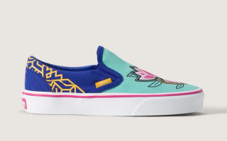 KPop Demon Hunters x Vans Big Kids Classic Slip-On Shoe