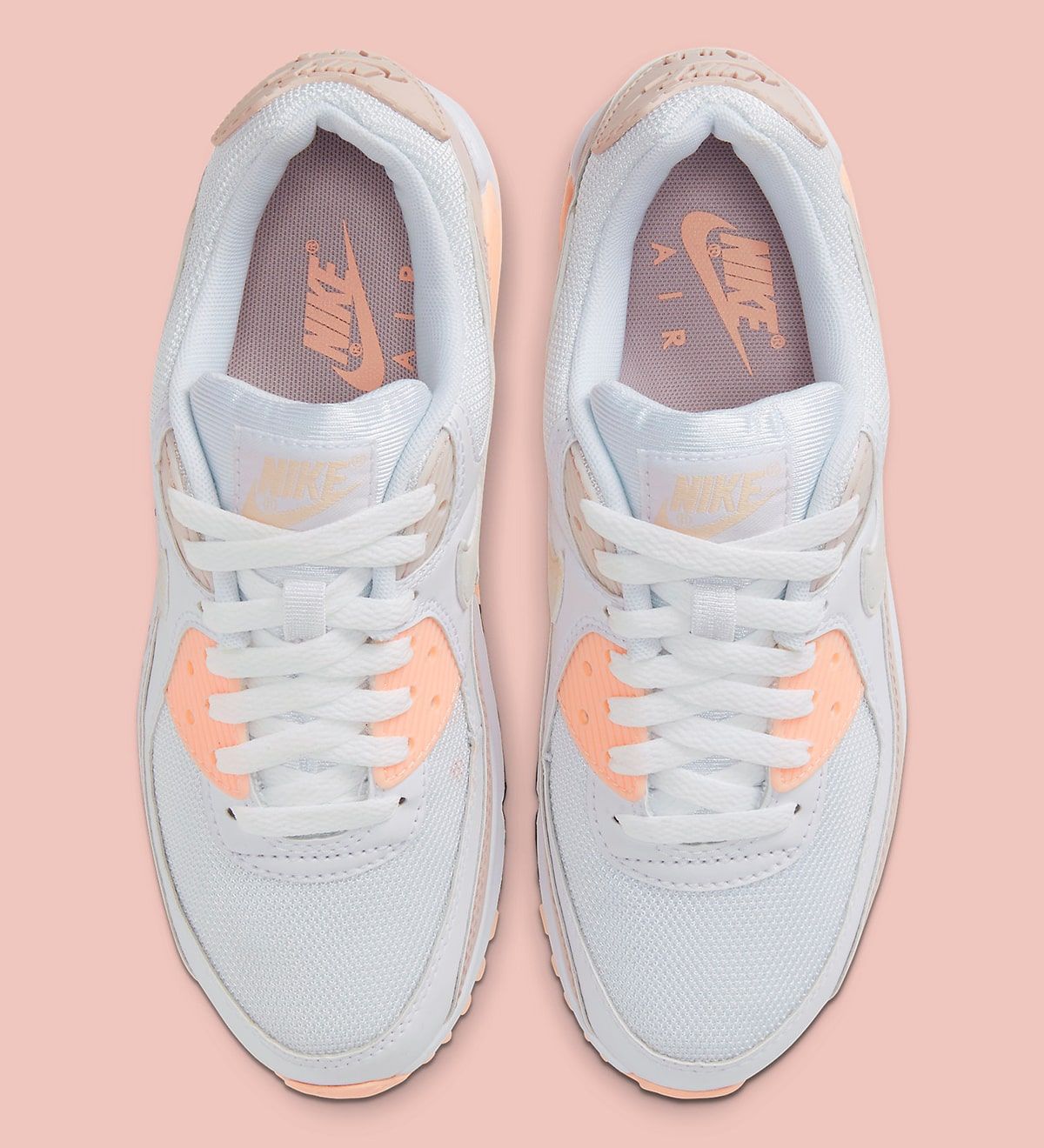 air max 90 white barely rose