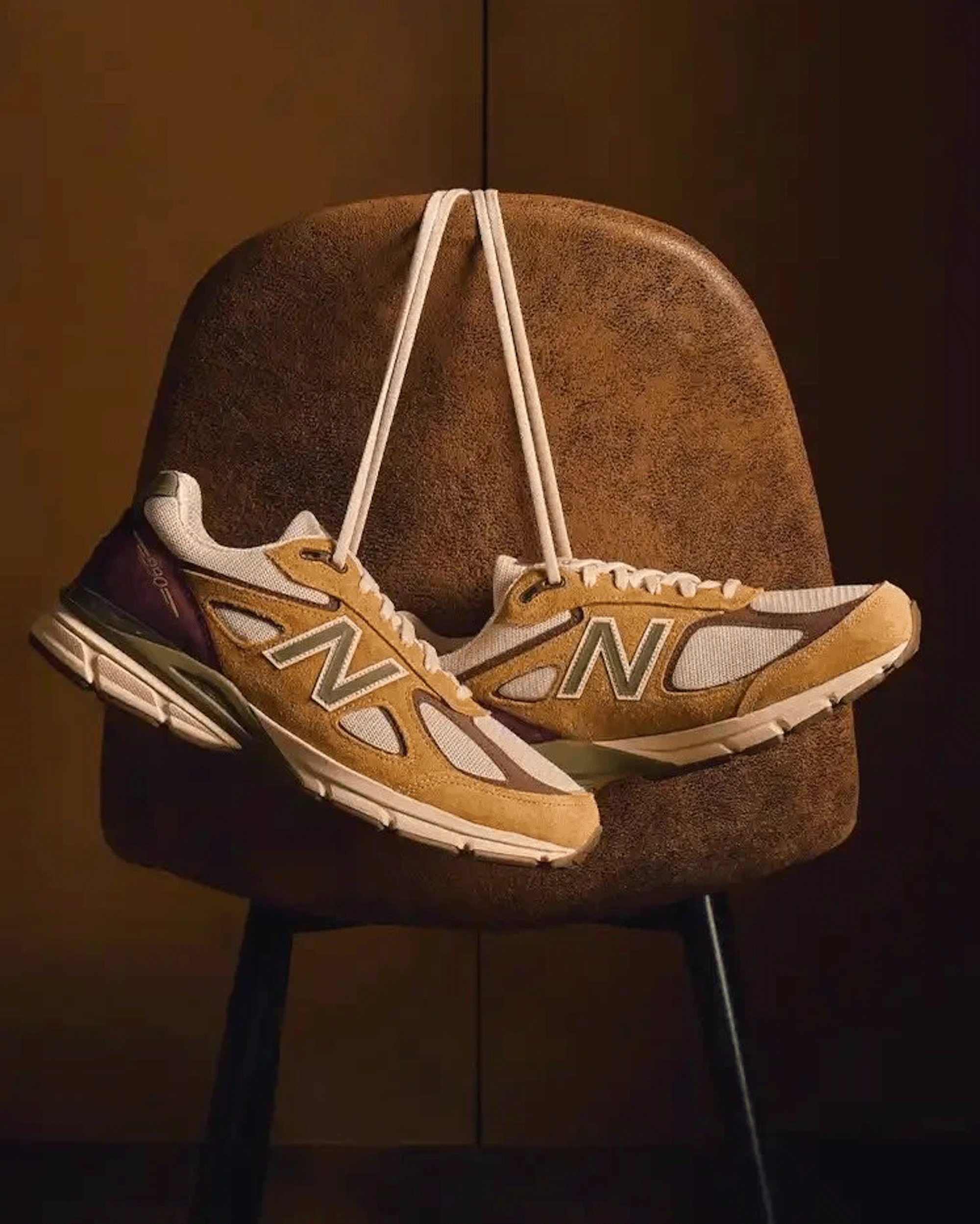 New Balance Made in USA "Patina" 990v4 collaboration by CONCEPTS, photographed by Tyler Mansour (@arab_lincoln).