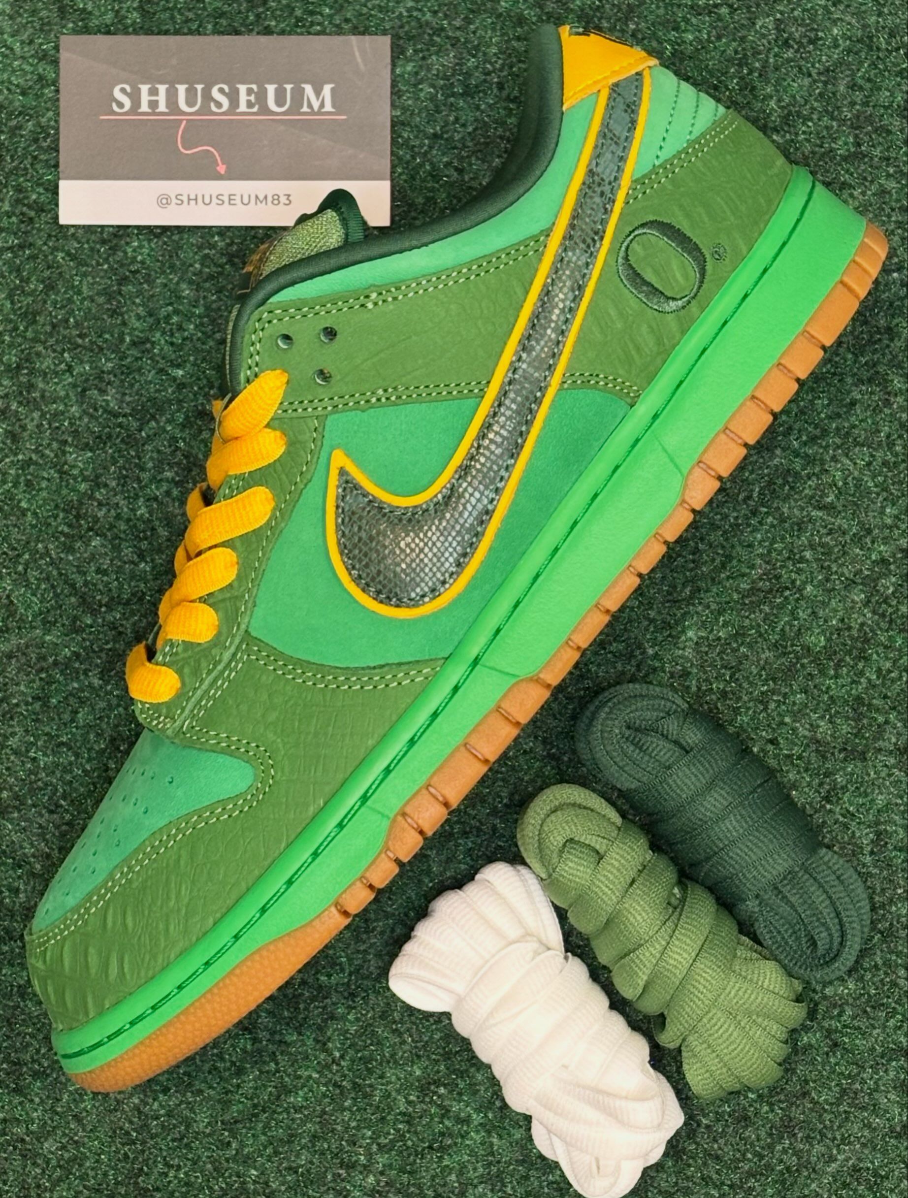 Ducks Of A Feather x Nike SB Dunk Low "The Zoo" Photos via @shuseum83/IG. 