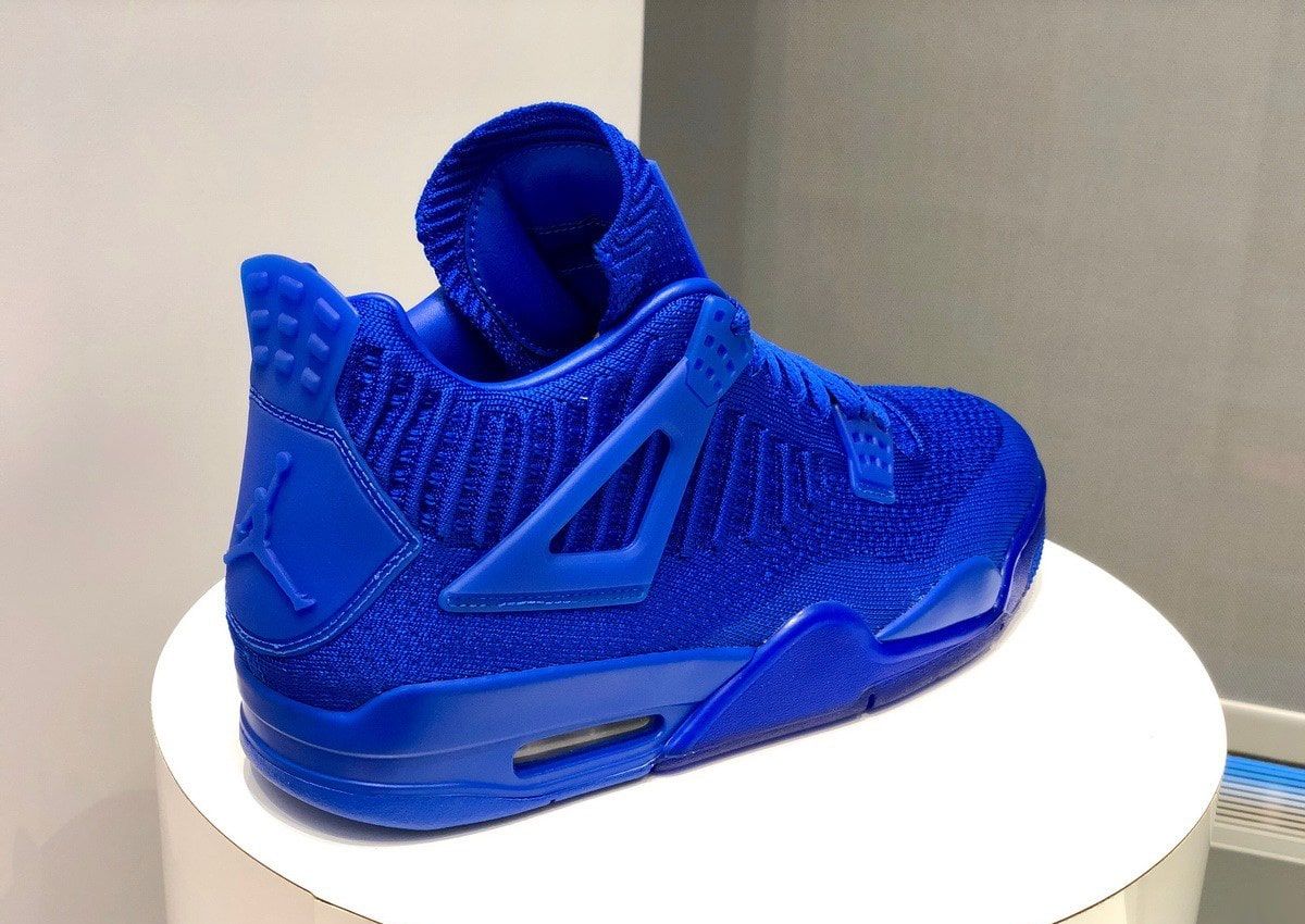 jordan 4 blue flyknit