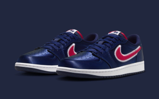 Air Jordan 1 Low OG “Howard University” (SKU: IX8478-410). Photo via Nike.