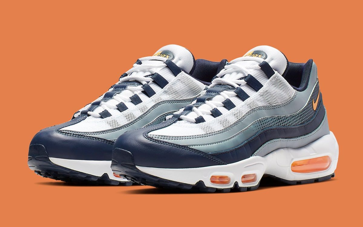 navy blue and orange air max 95