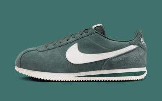 The Nike Cortez Surfaces in Green Suede