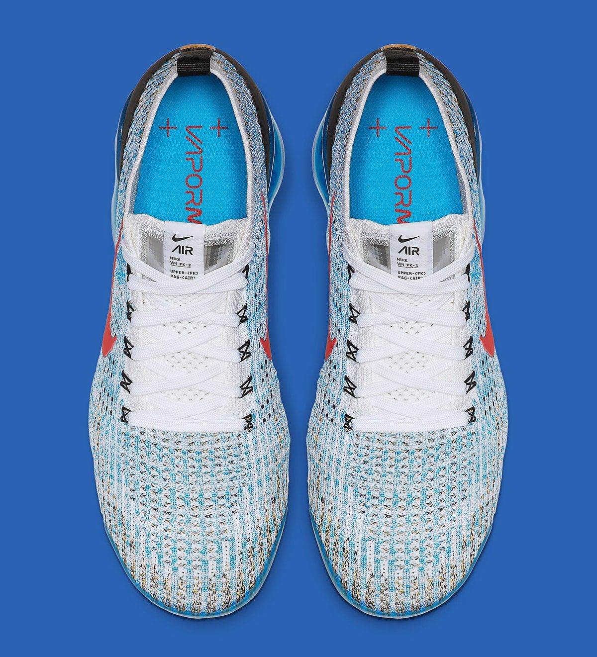 nike air vapormax flyknit 3 white habanero red