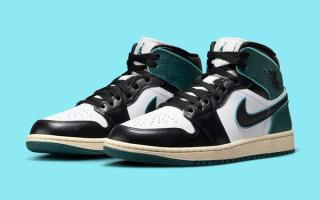 The Nike Air Jordan 1 Mid Appears With Twist of Oxidized Green