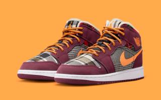 The Air 554724-173 Jordan 1 Mid "Plaid" is Available Now