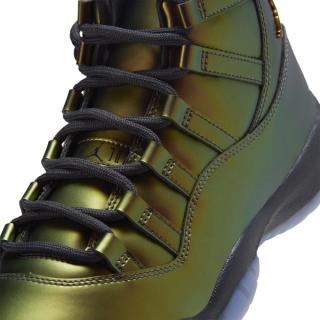 Women's Air Jordan 11 "Light British Tan" (Space Jam; SKU: IZ1800-200). Photo via Foot Locker.