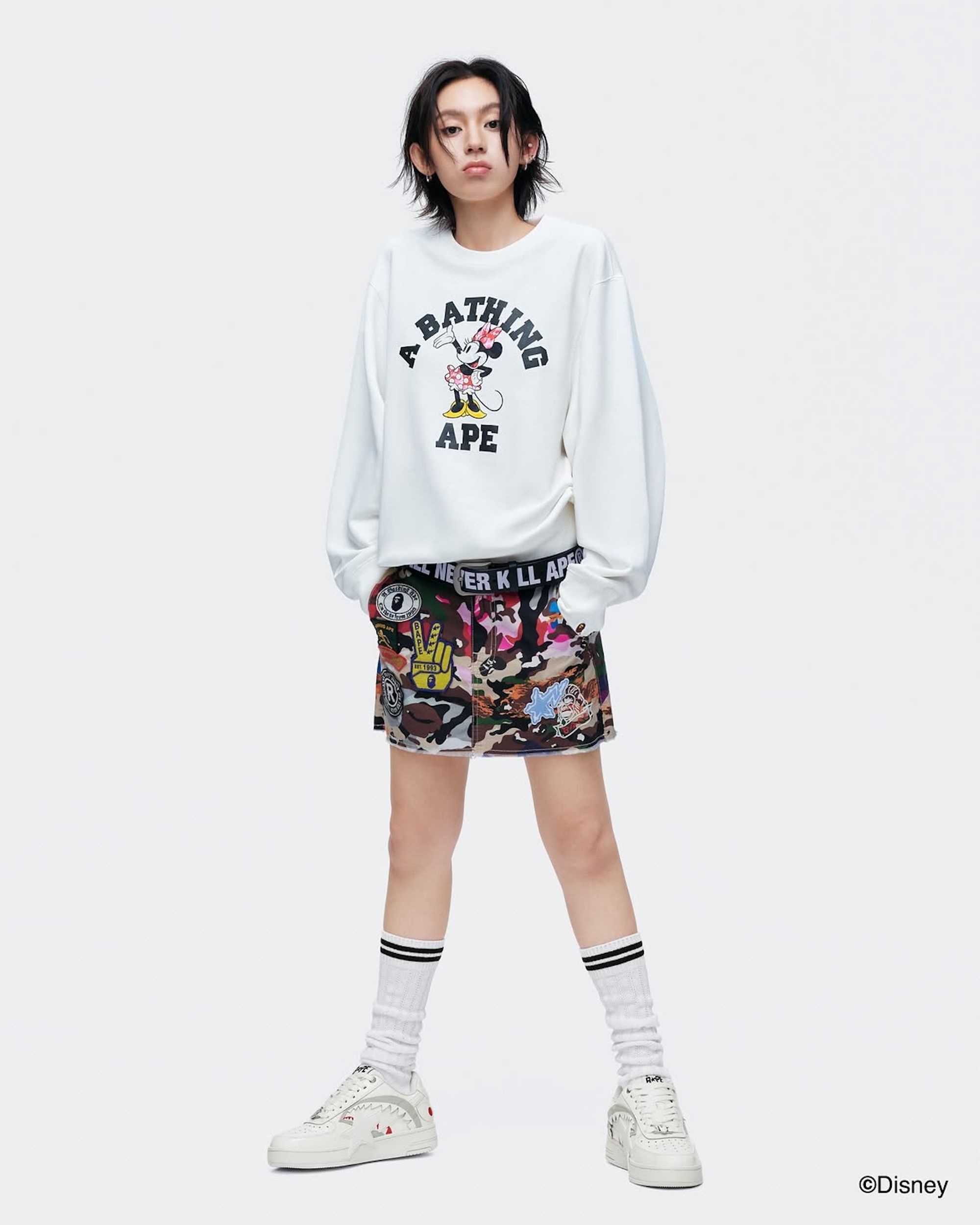 Disney's Mickey & Friends x A BATHING APE®︎. Photo via A BATHING APE®︎.