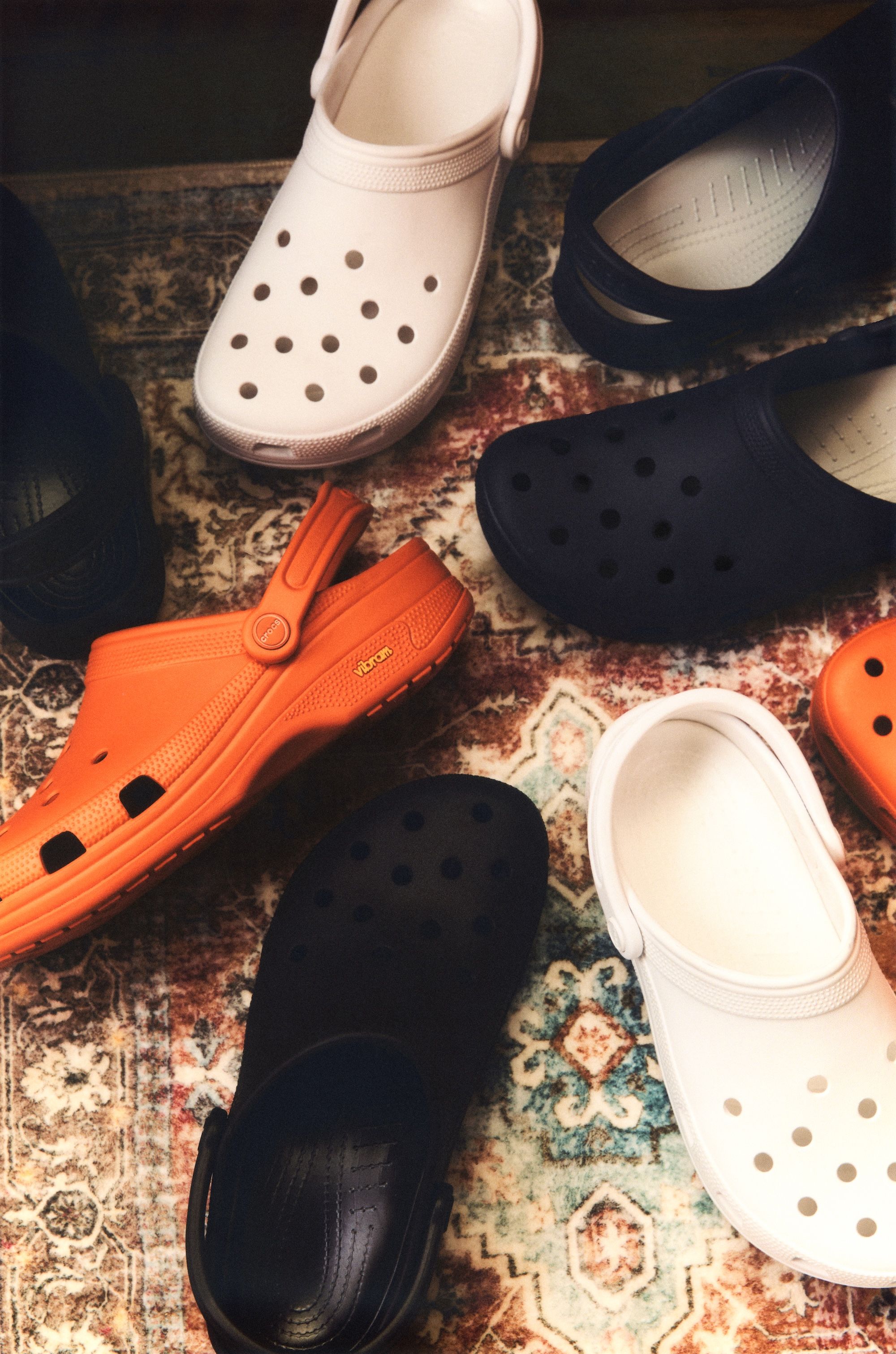 Vibram® outsole-donning Classic EXP Clog by Crocs.