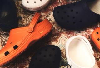 Vibram® outsole-donning Classic EXP Clog by Crocs.