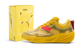 Pikachu-inspired PUMA Suede collaboration by Pokémon.