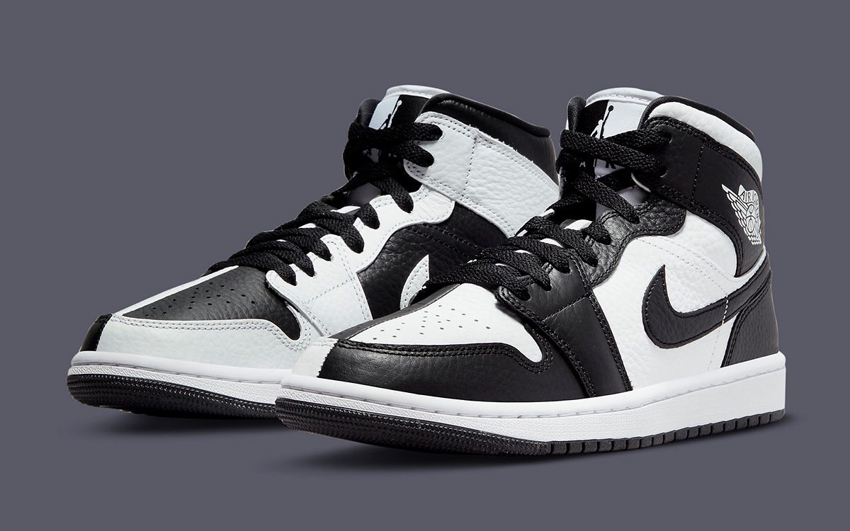 Aj1 mid shop black white