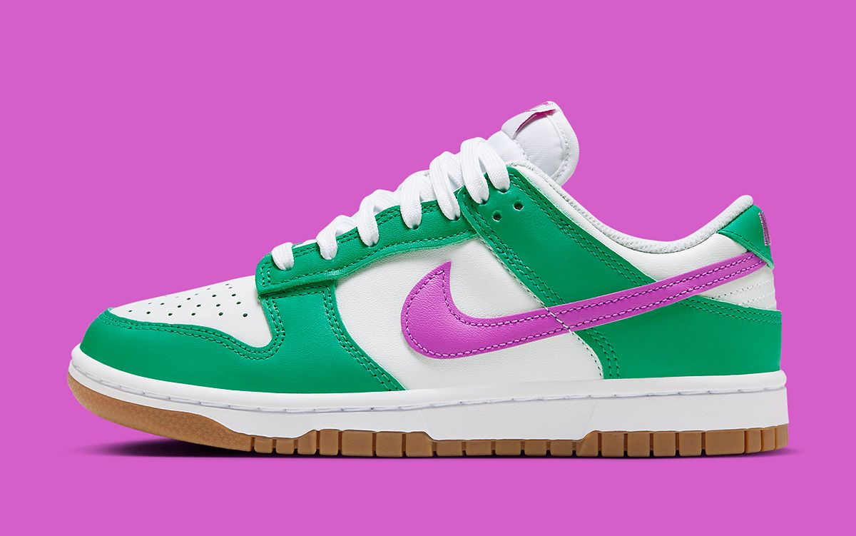 Purple and green nikes hotsell