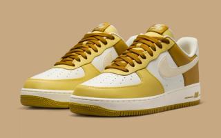 nike air force 1 white university gold coconut milk soft yellow 1