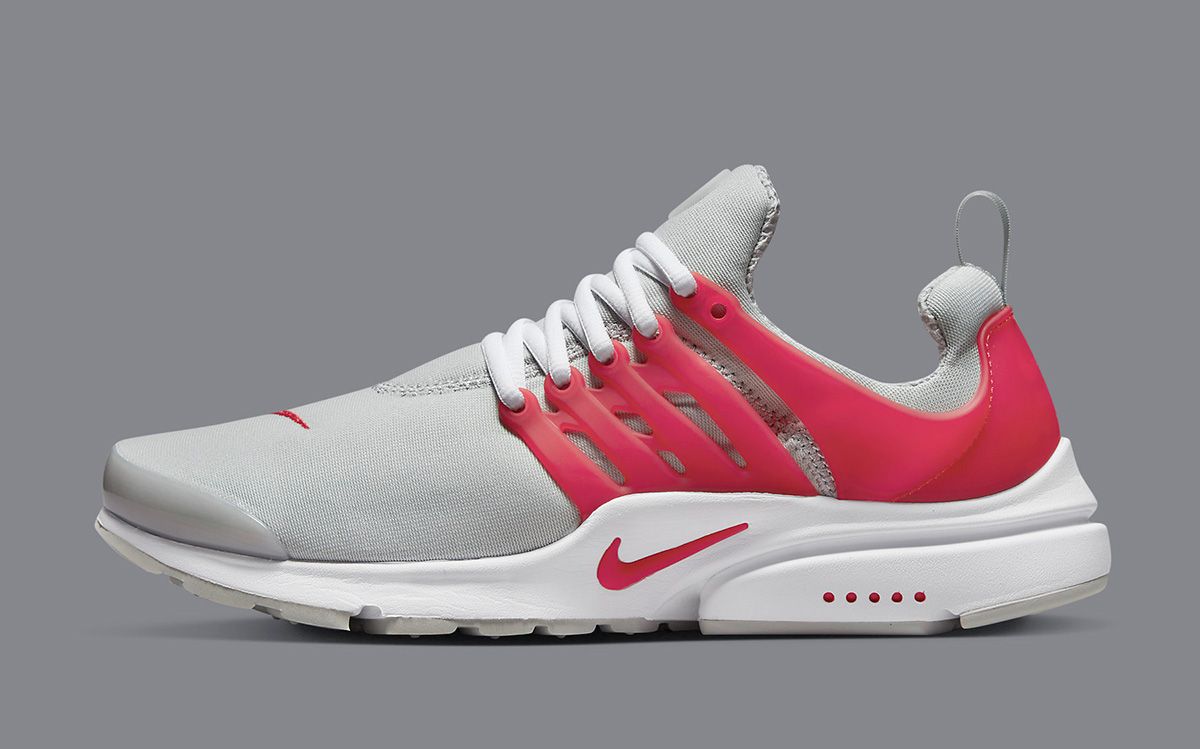 Nike air presto grey hotsell and white